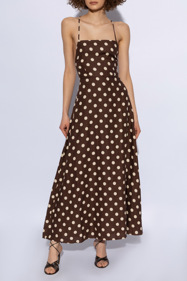 Herlipto】Tiered Polka-Dot Dress herlipto Tiered Polka-Dot Long
